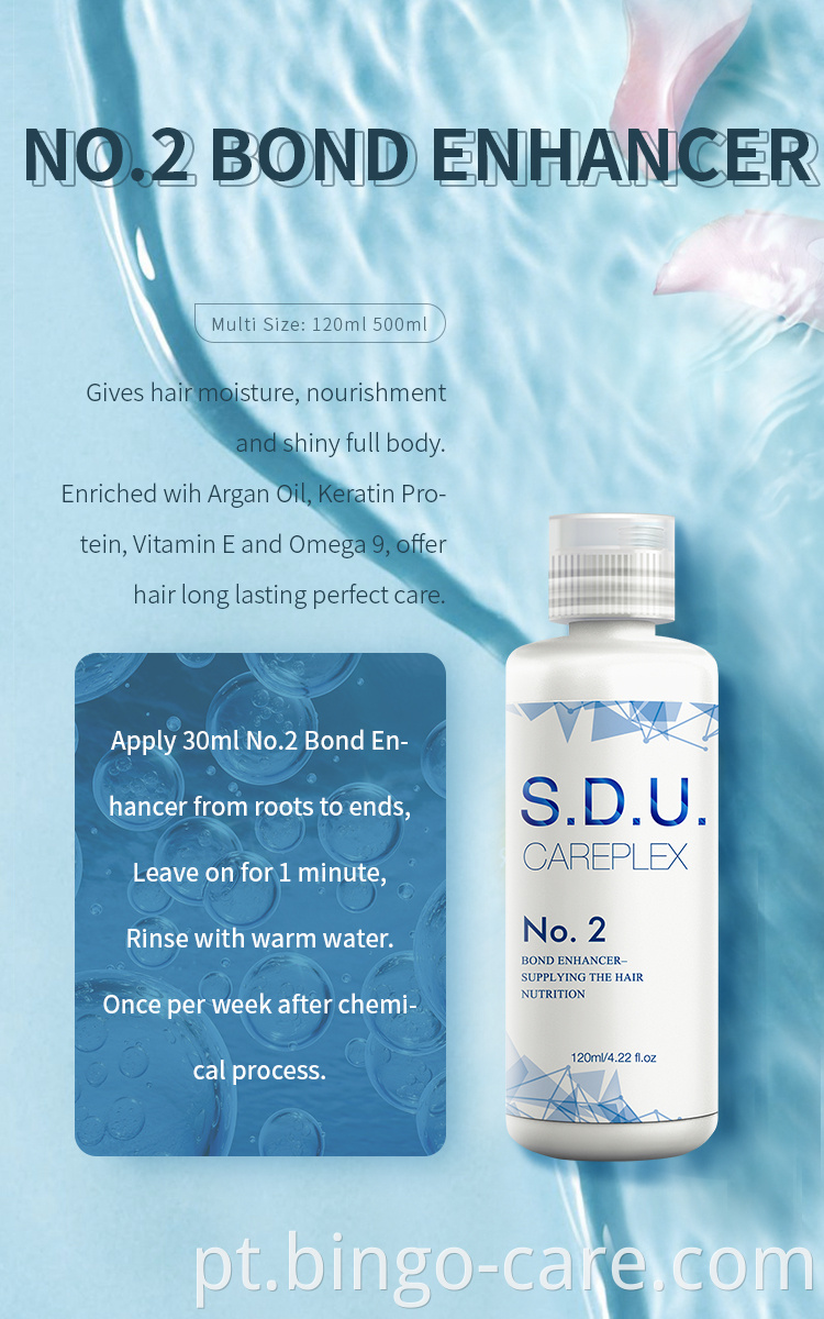 SDU CAREPLEX Professional Hair Color Protect Hair Bonding Care Tratamento em salão de beleza Use o mesmo que ola plex para coloração e tingimento permanente